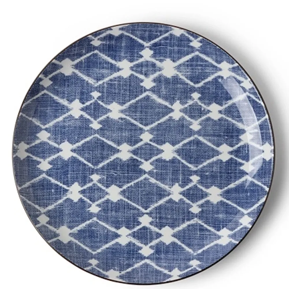 Aizome Hishi 10" Plate^MIYA Company Online