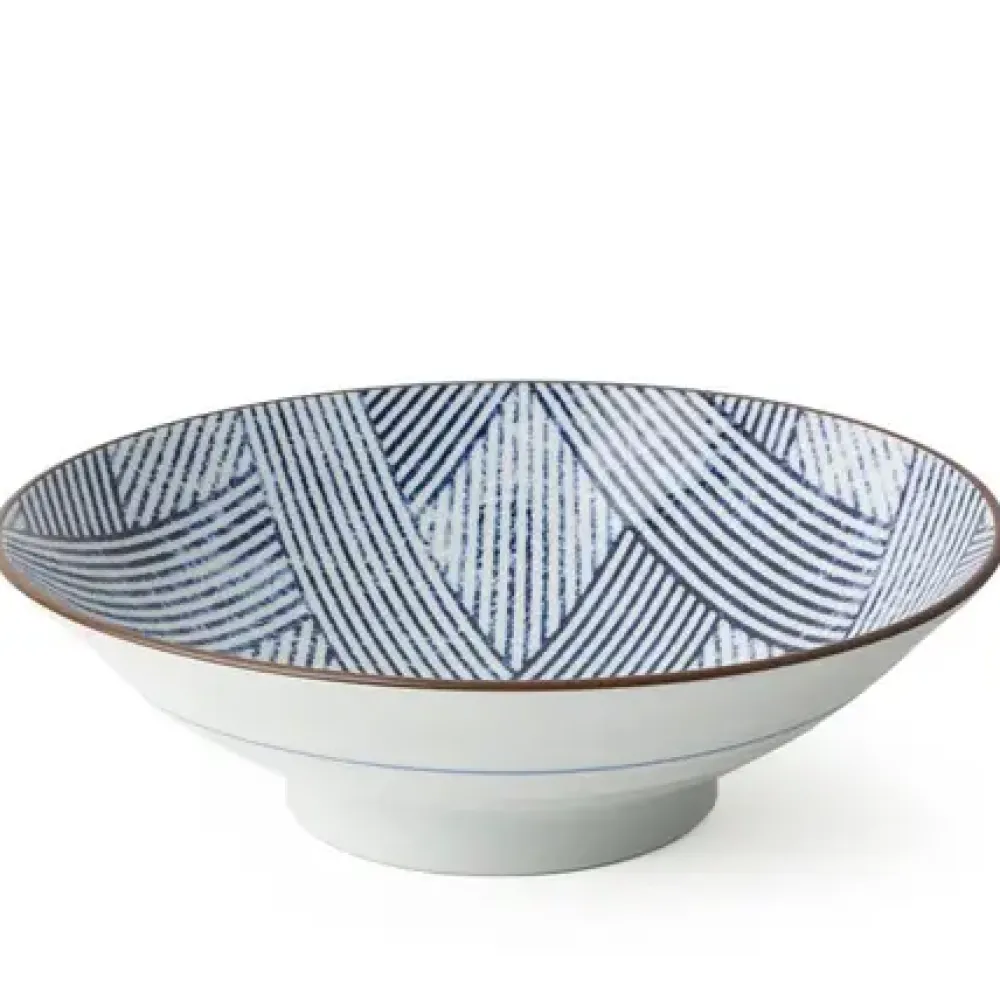 Aizome Shima Ami 9.75" Serving Bowl^MIYA Company Cheap