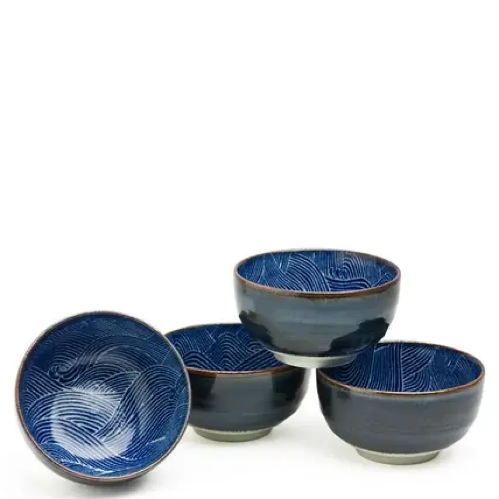 Aranami 5" Bowl Set^MIYA Company Cheap