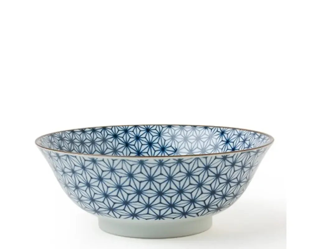 Asanoha Colors 7.25" Bowl - Blue^MIYA Company Store