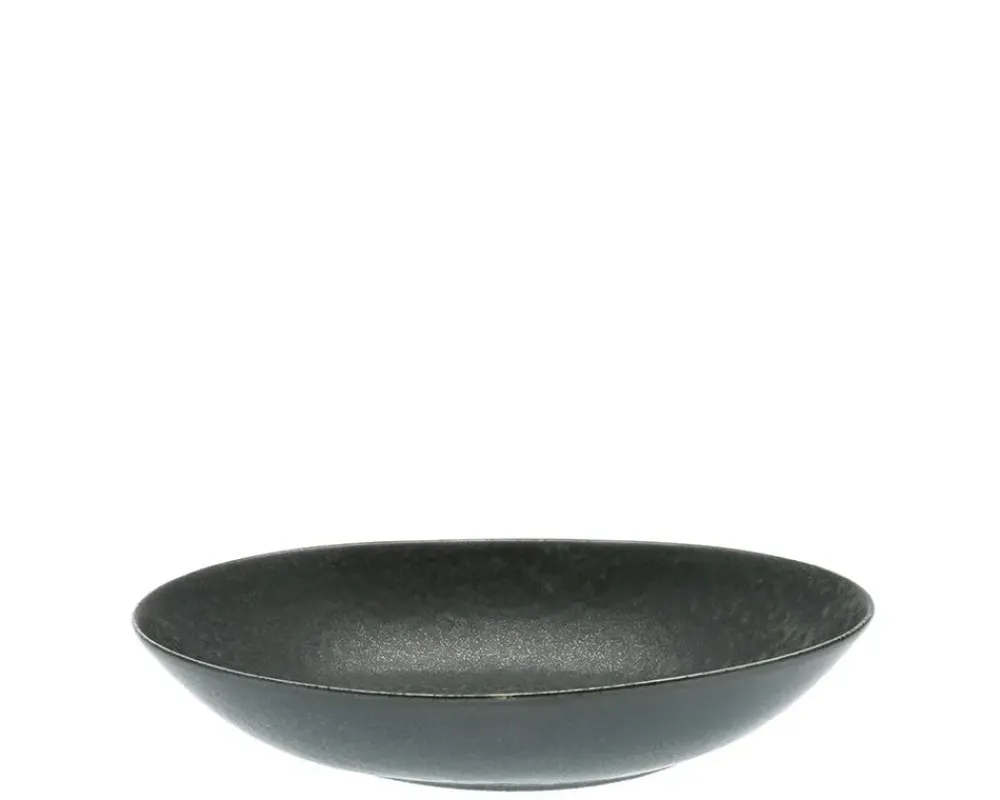 Black Cosmos Bowl Oval 10"^MIYA Company Outlet