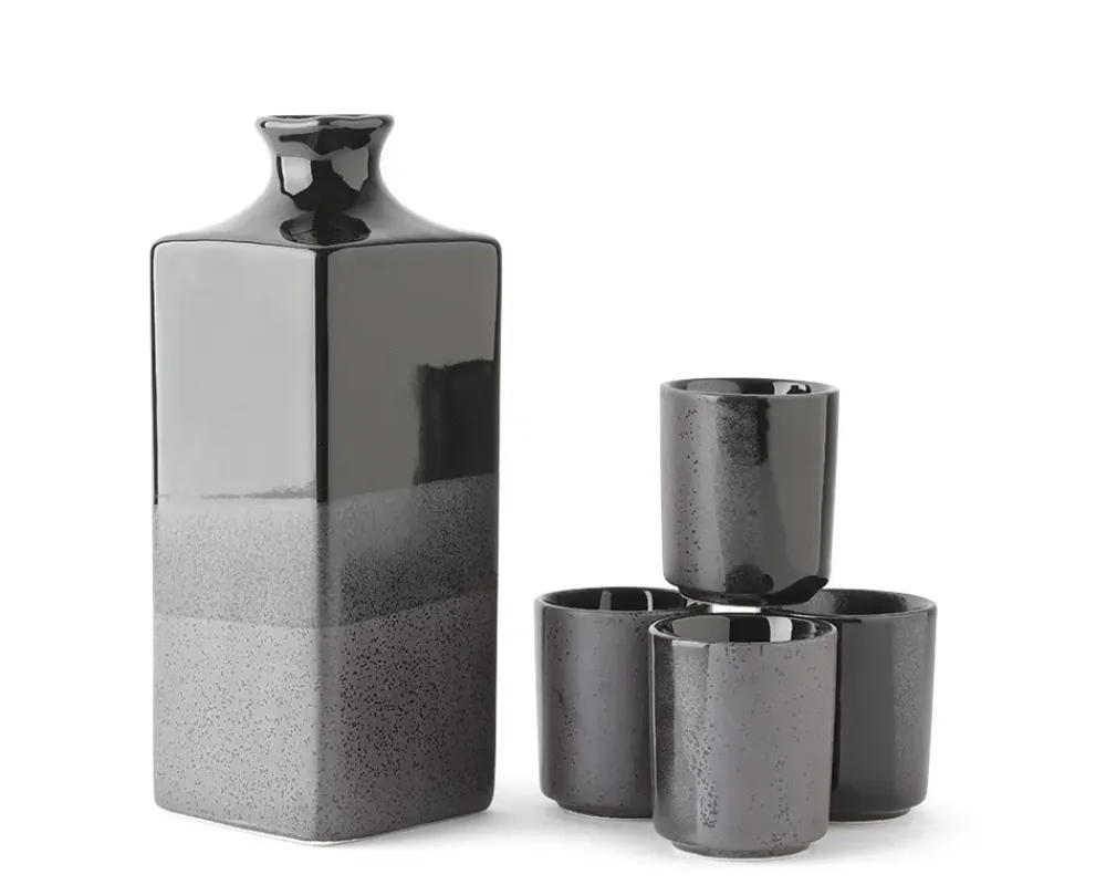 Black Ombre Sake Set^MIYA Company Shop