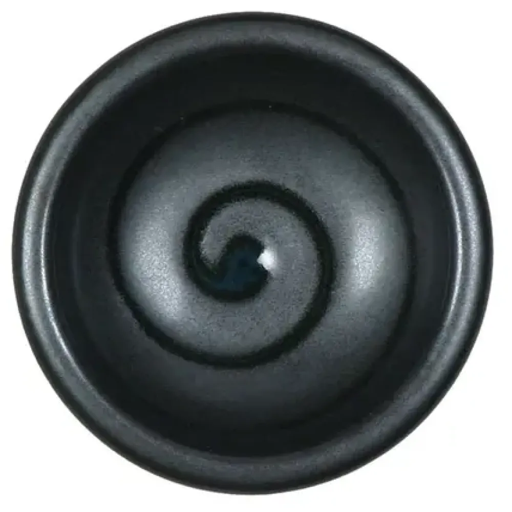 Black Swirl 3" Sauce Dish^MIYA Company Shop