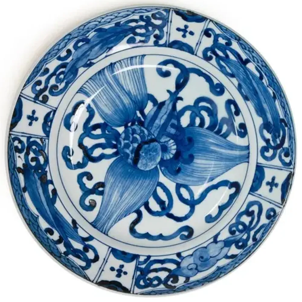 Blue & White 9.25" Plate - Takara Zukushi^MIYA Company Cheap