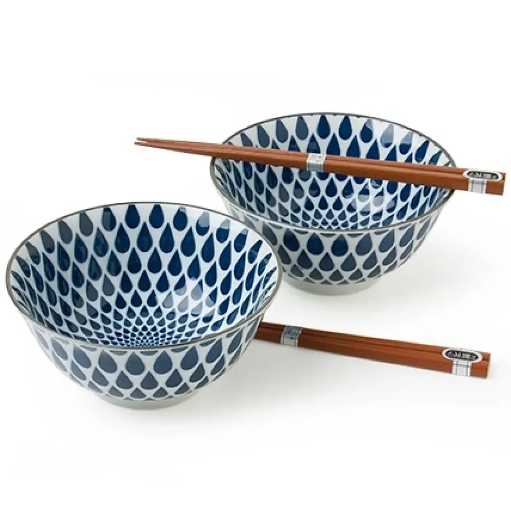 Blue & White Rain Bowl Set^MIYA Company Shop