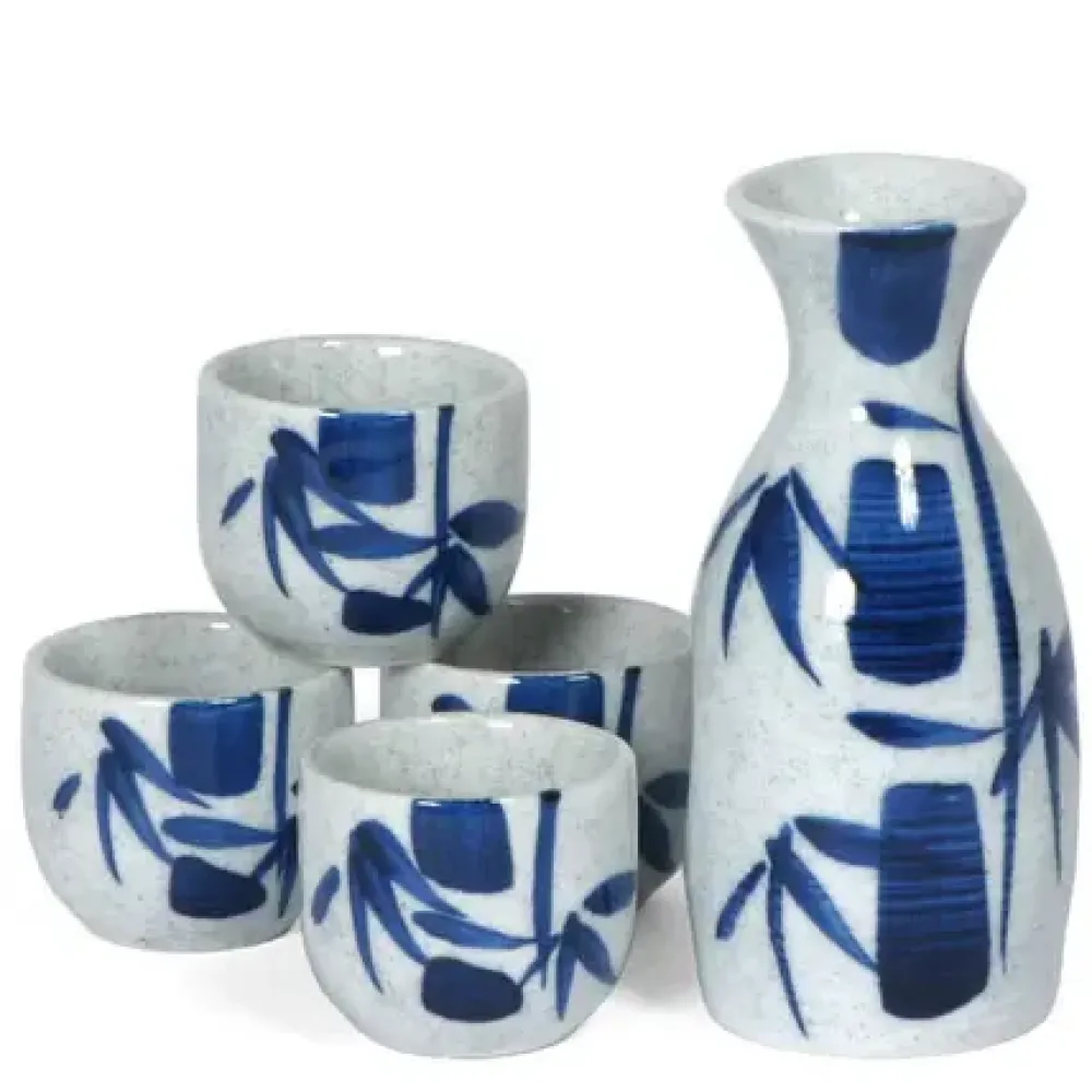 Blue Bamboo Sake Set^MIYA Company Flash Sale