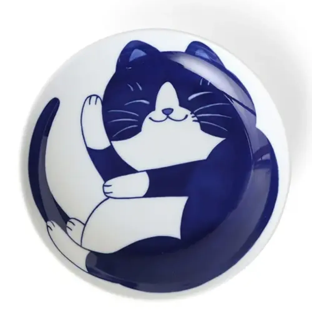 Blue Cats 7.75" Bowl^MIYA Company Sale