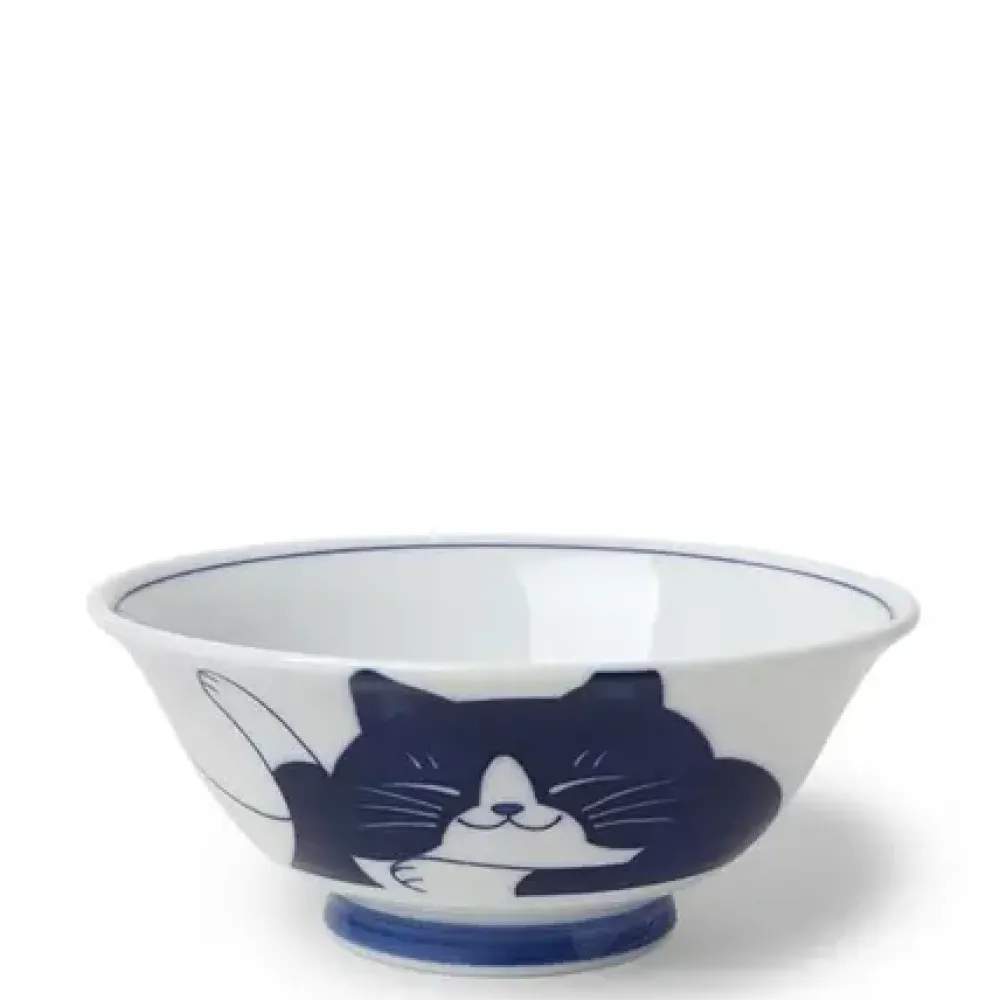 Blue Cats 7.5" Bowl^MIYA Company Sale