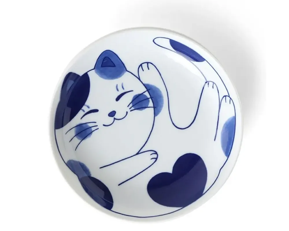 Blue Cats 7.75" Bowl^MIYA Company Cheap