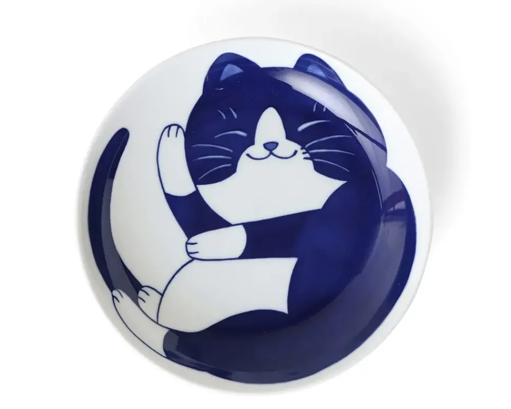 Blue Cats 7.75" Bowl^MIYA Company Sale