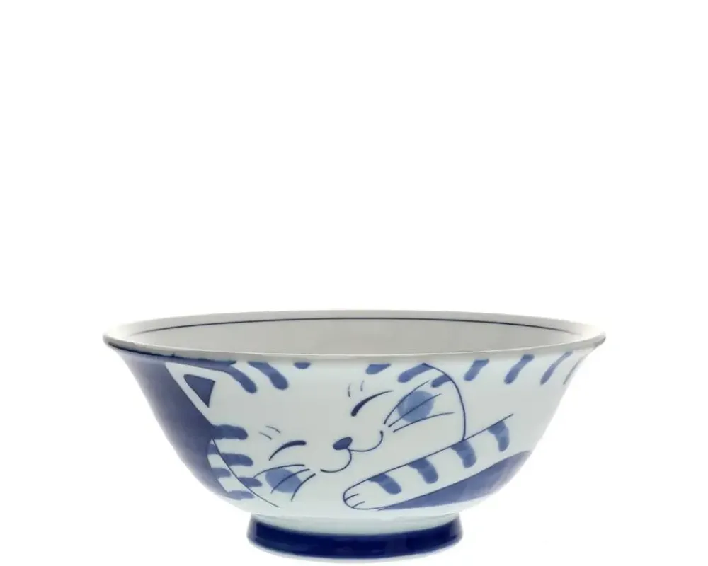 Blue Cats 7.5" Bowl^MIYA Company Outlet