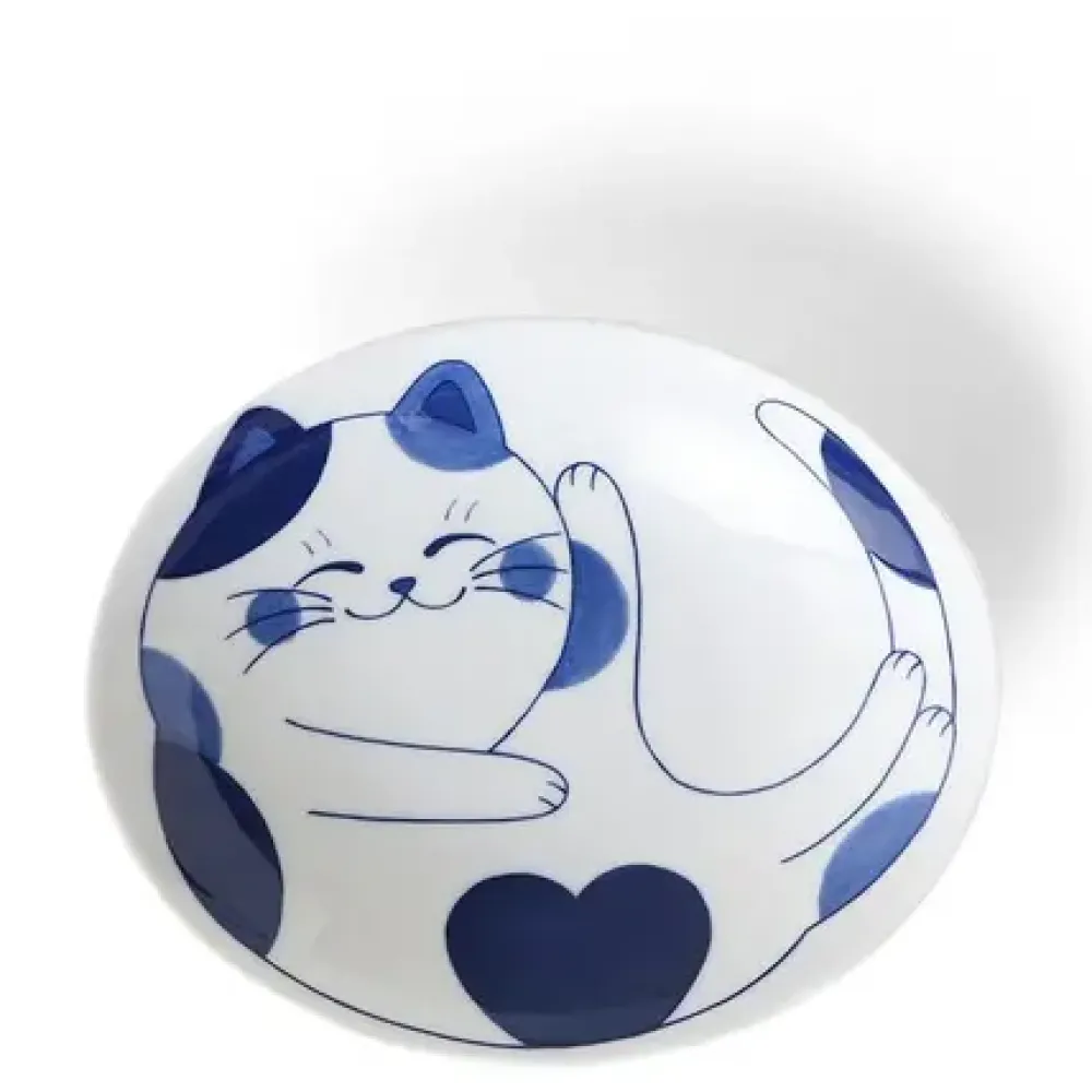 Blue Cats 7.5" Oval Bowl^MIYA Company New