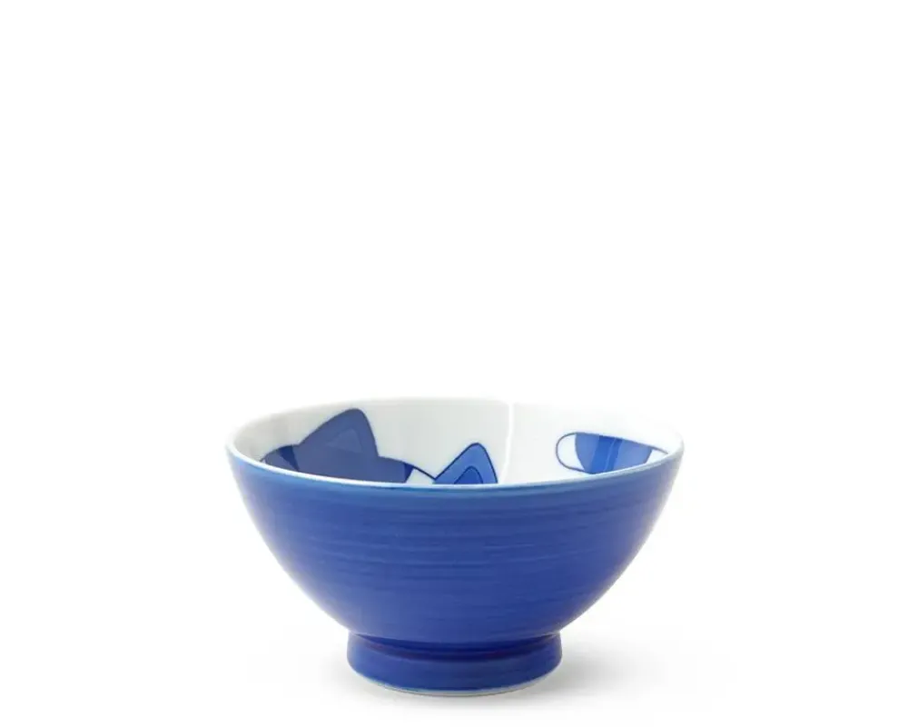 Blue Cats 4.5" Rice Bowl^MIYA Company Outlet