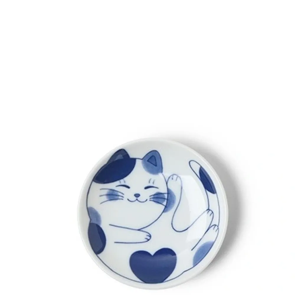 Blue Cats 3.75" Sauce Dish^MIYA Company Discount