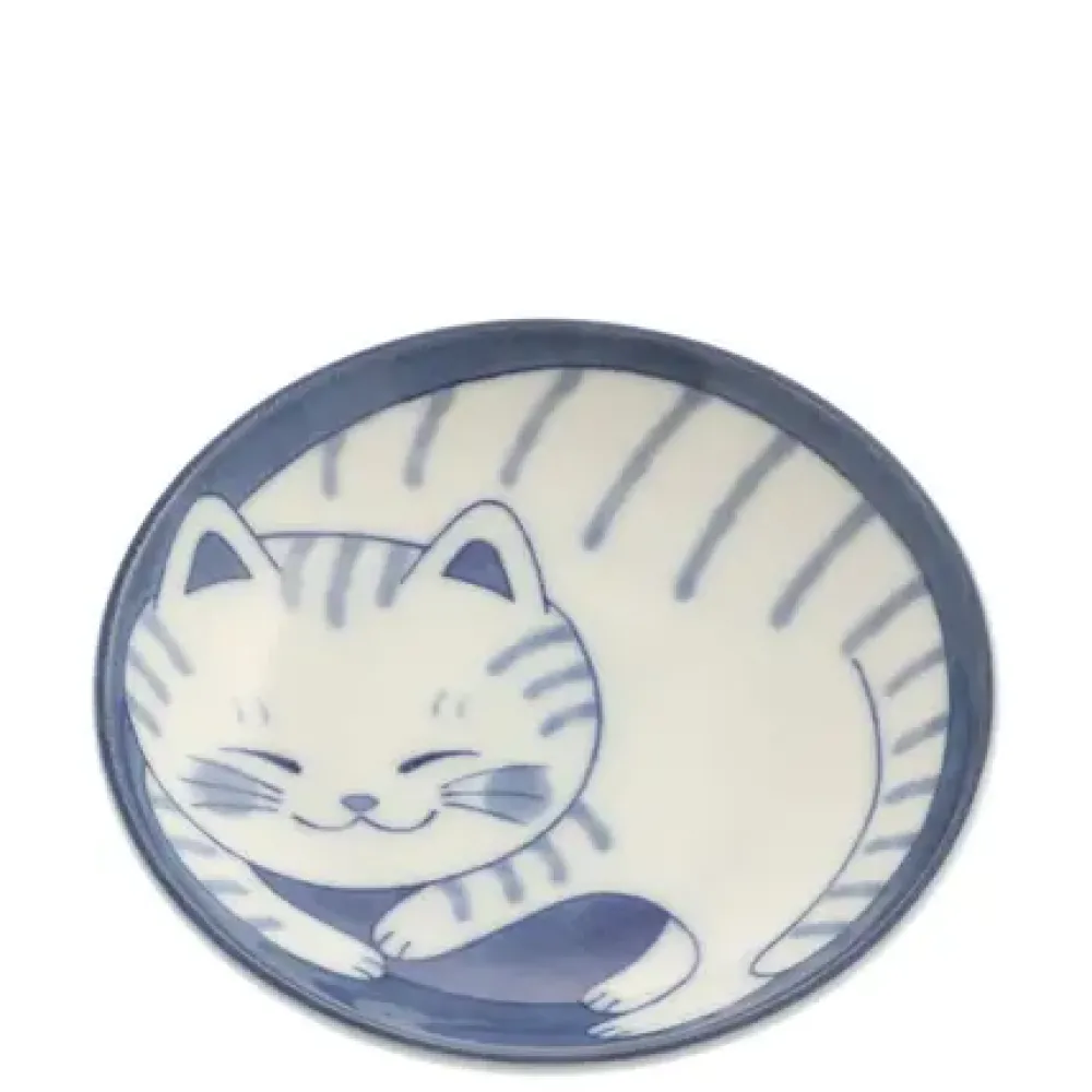 Blue Cats 3.75" Sauce Dish^MIYA Company New