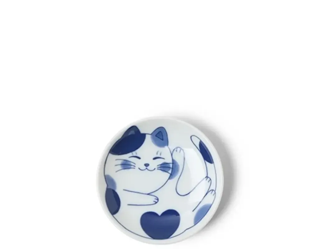 Blue Cats 3.75" Sauce Dish^MIYA Company Discount