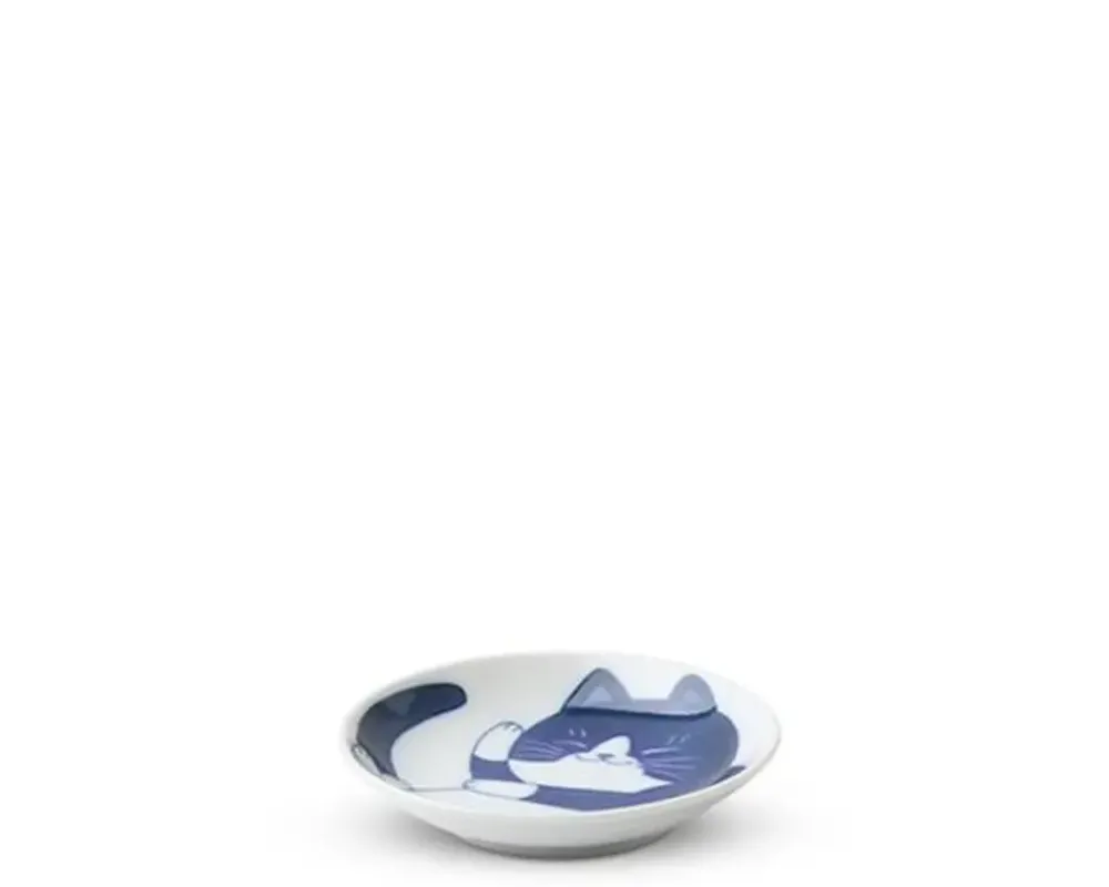 Blue Cats 3.75" Sauce Dish^MIYA Company Best