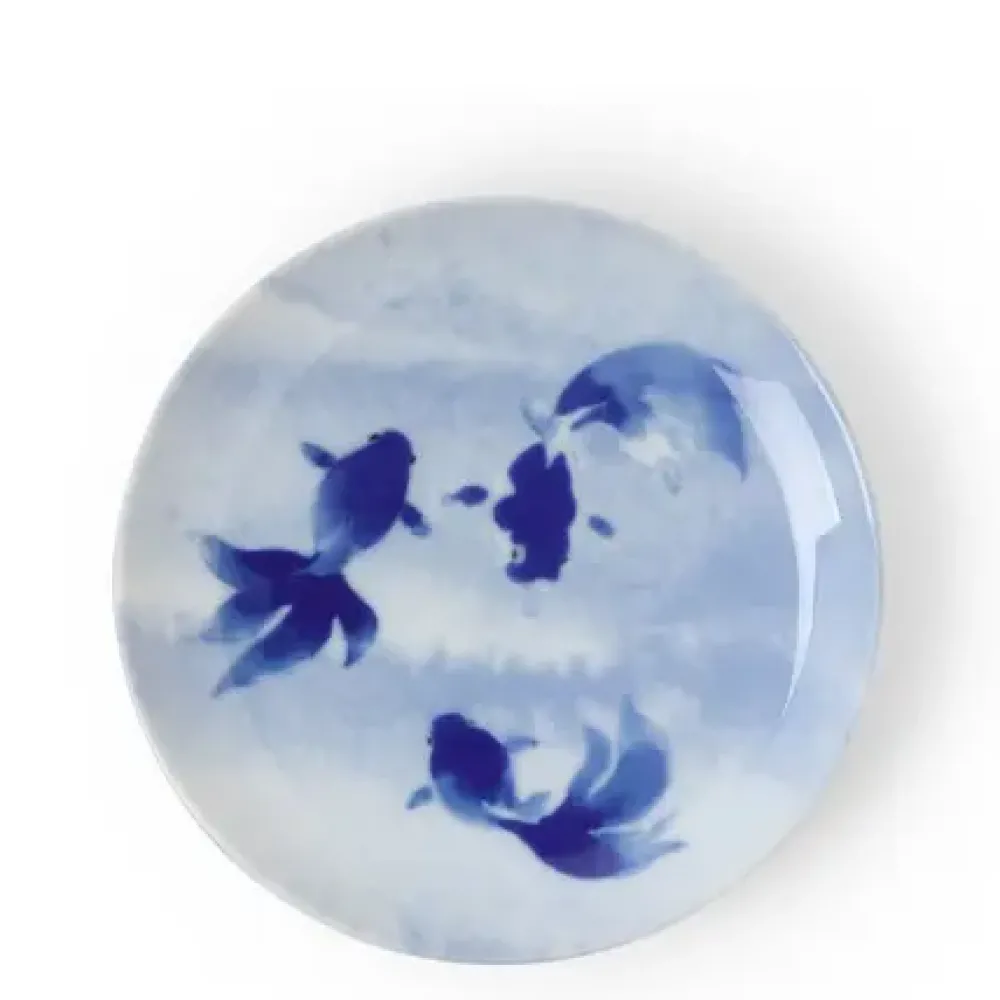 Blue Fish Swimming Plate^MIYA Company Cheap