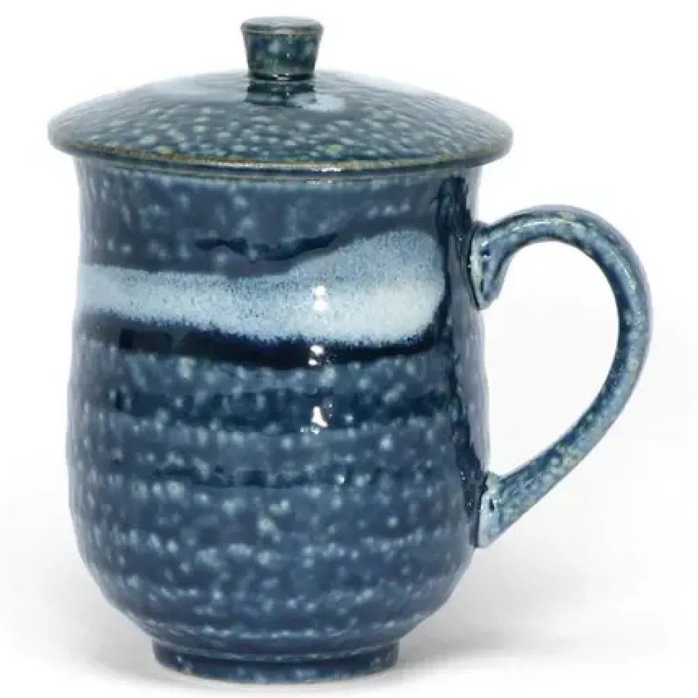 Blue Irabo Mug With Lid^MIYA Company Fashion