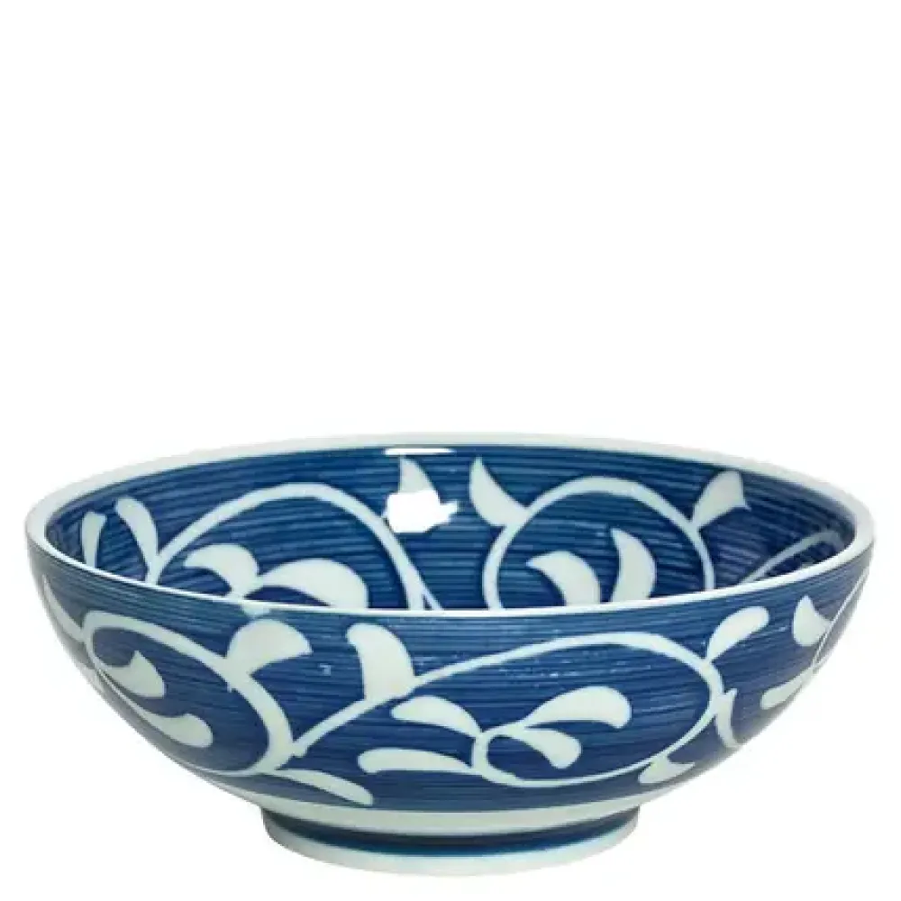 Blue Karakusa 8.25" Bowl^MIYA Company Best