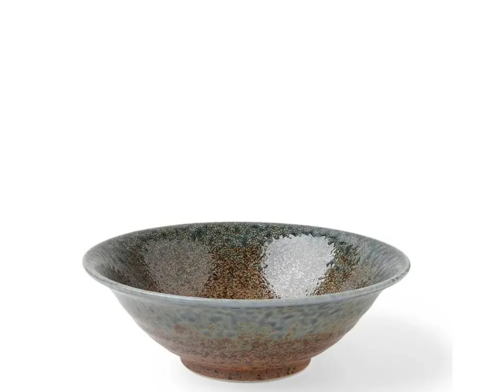 Blue Sand Crackle Bowl 7-5/8"^MIYA Company Discount