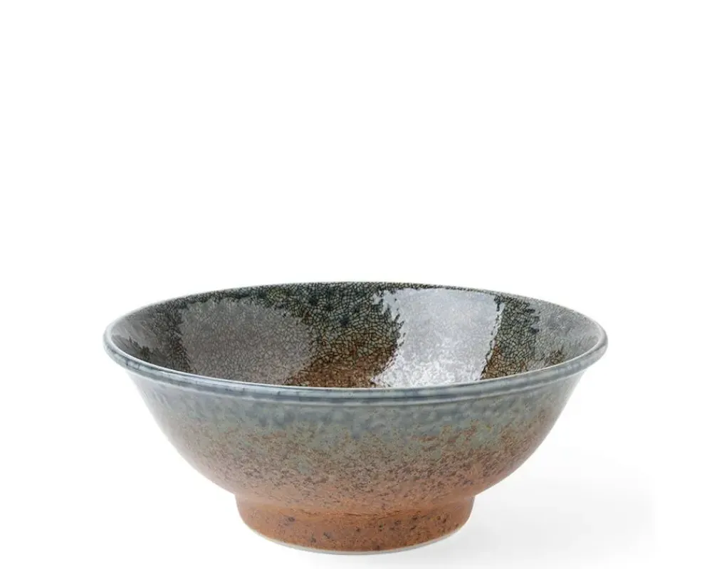 Blue Sand Crackle Bowl 8-1/2"^MIYA Company Best Sale