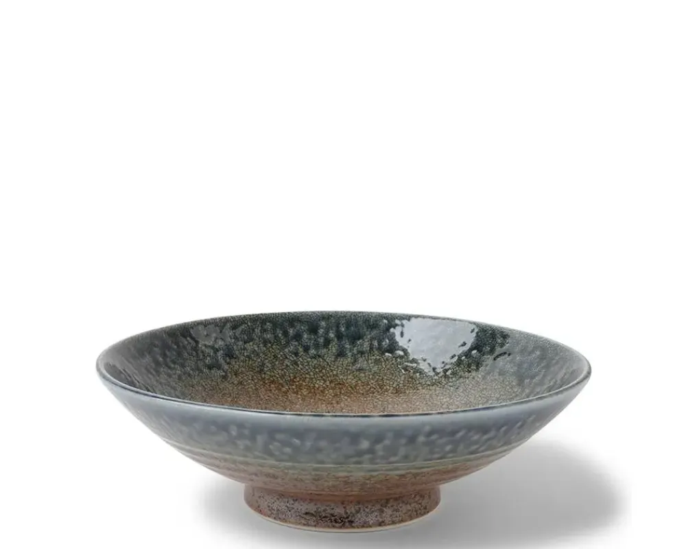 Blue Sand Crackle Bowl 9-1/2"^MIYA Company Cheap