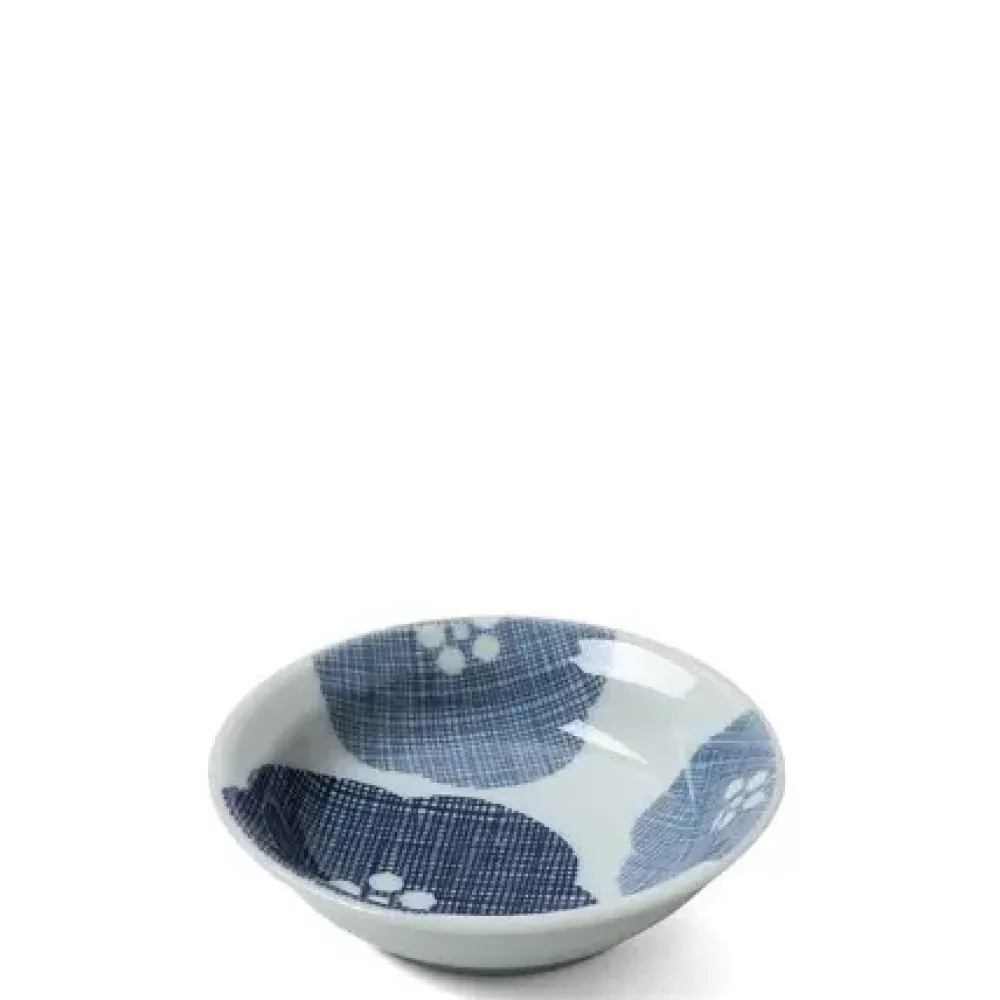 Blue Textile Petals Sauce Dish^MIYA Company Fashion