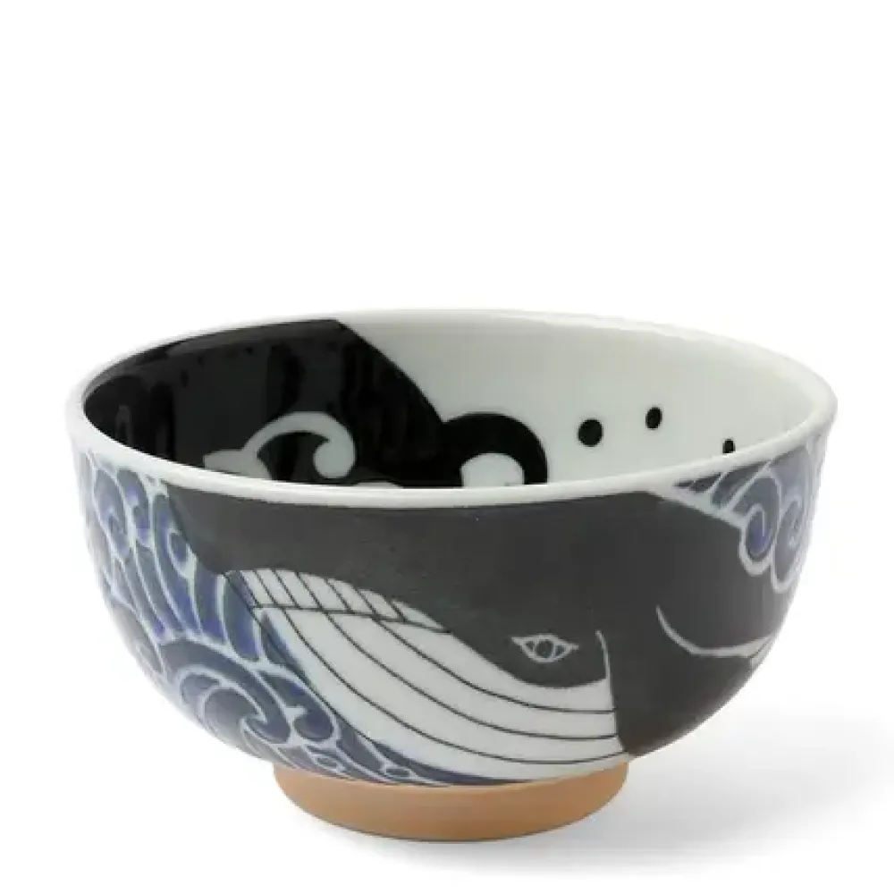 Bowl Blue Whale Waves 5"^MIYA Company New