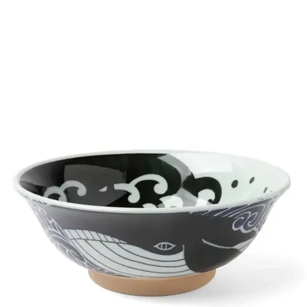 Bowl Blue Whale Waves 8"^MIYA Company Online