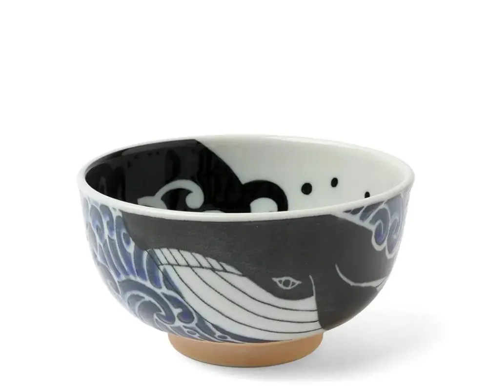 Bowl Blue Whale Waves 5"^MIYA Company New