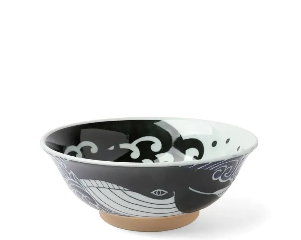 Bowl Blue Whale Waves 8"^MIYA Company Online