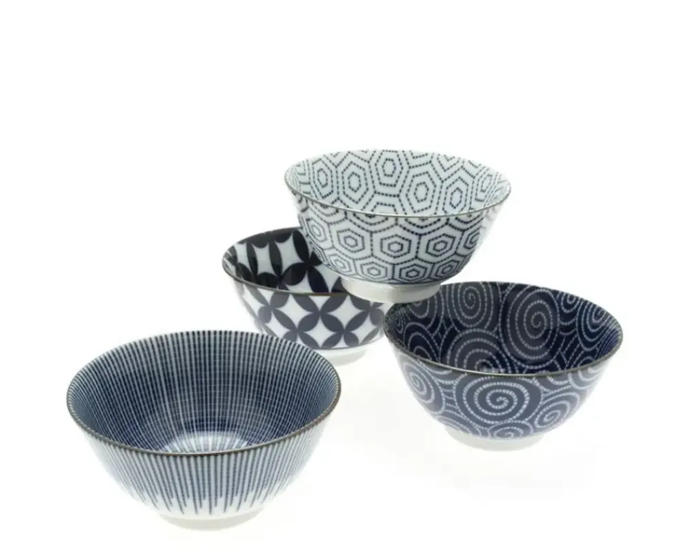 Bowl Set Modern Indigo 5-1/4"^MIYA Company Cheap