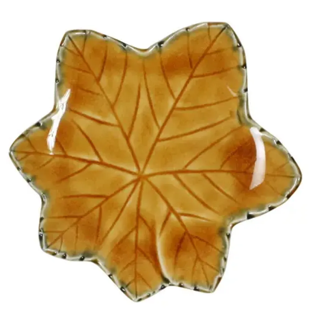 Brown Leaf 4.75" Plate^MIYA Company Best Sale