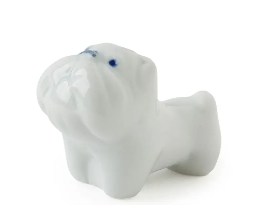 Bulldog Chopstick Rest - White^MIYA Company Discount