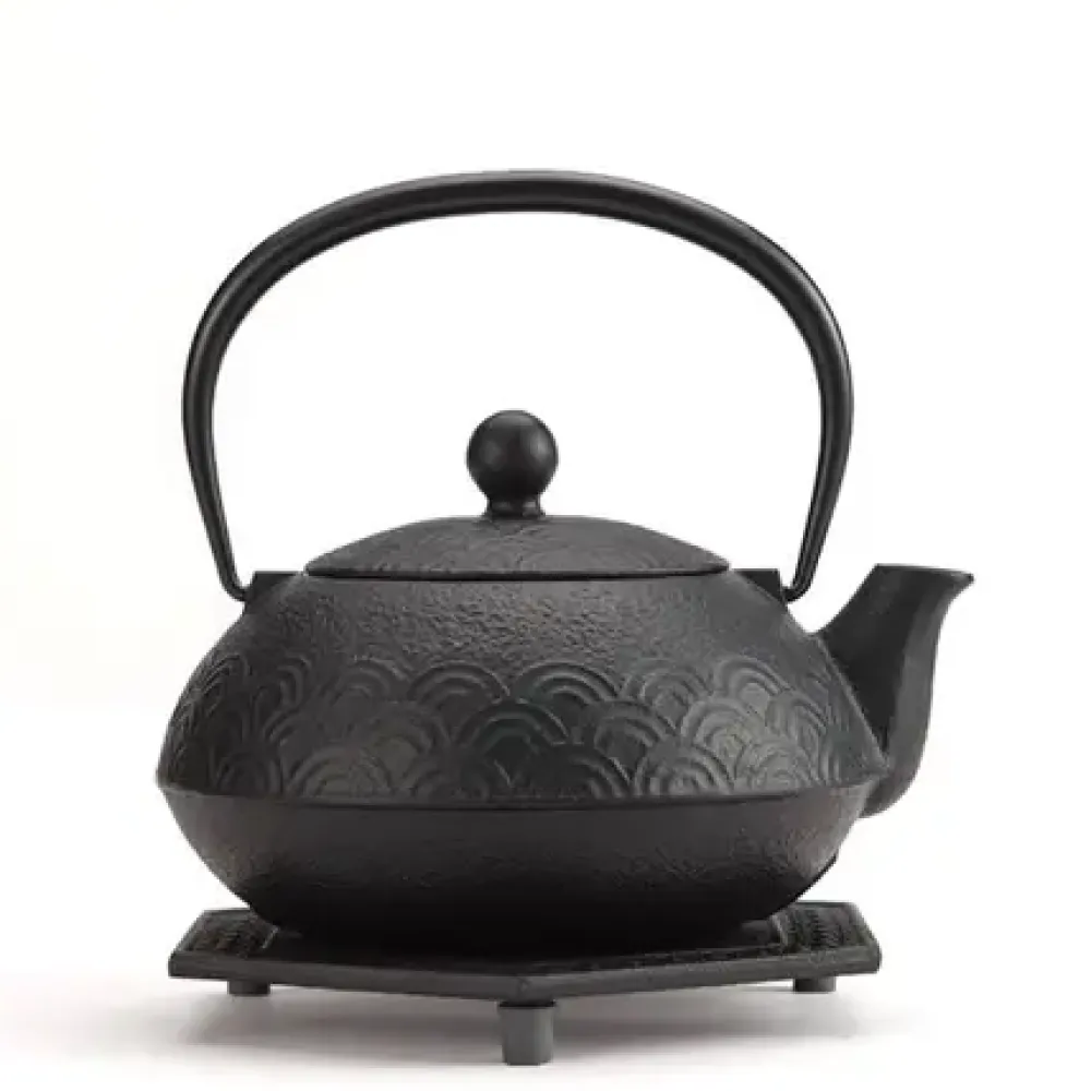 Cast Iron Black Wave Tea Set^MIYA Company Clearance