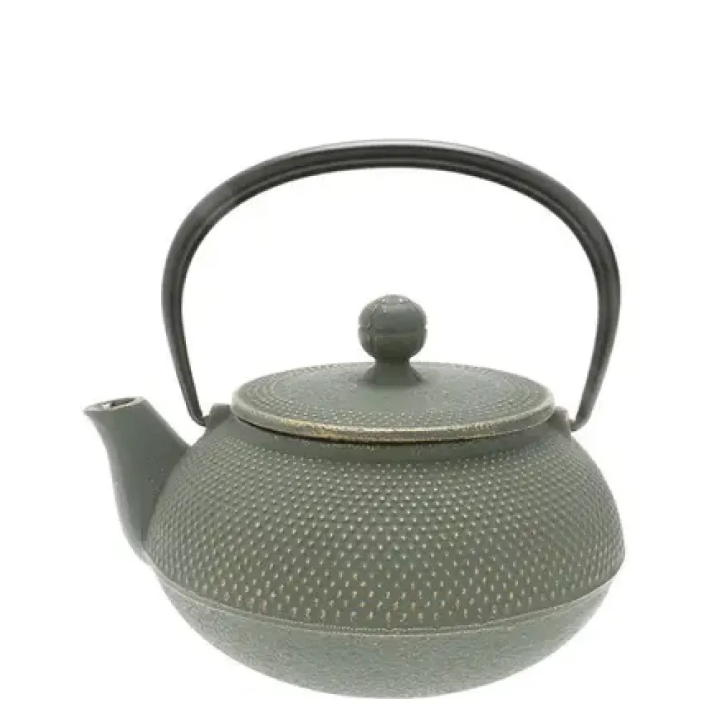 Cast Iron Green/Bronze Hobnail Teapot 0.65L^MIYA Company Cheap