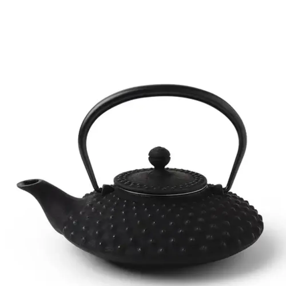 Cast Iron Teapot Flat Hailstone 0.5L^MIYA Company Clearance