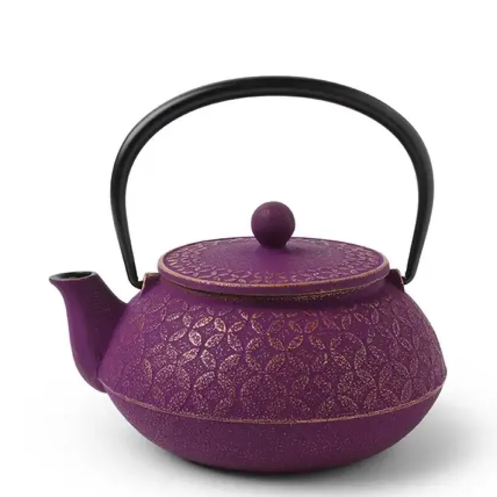 Cast Iron Teapot Gold Purple Seven Jewels^MIYA Company Flash Sale