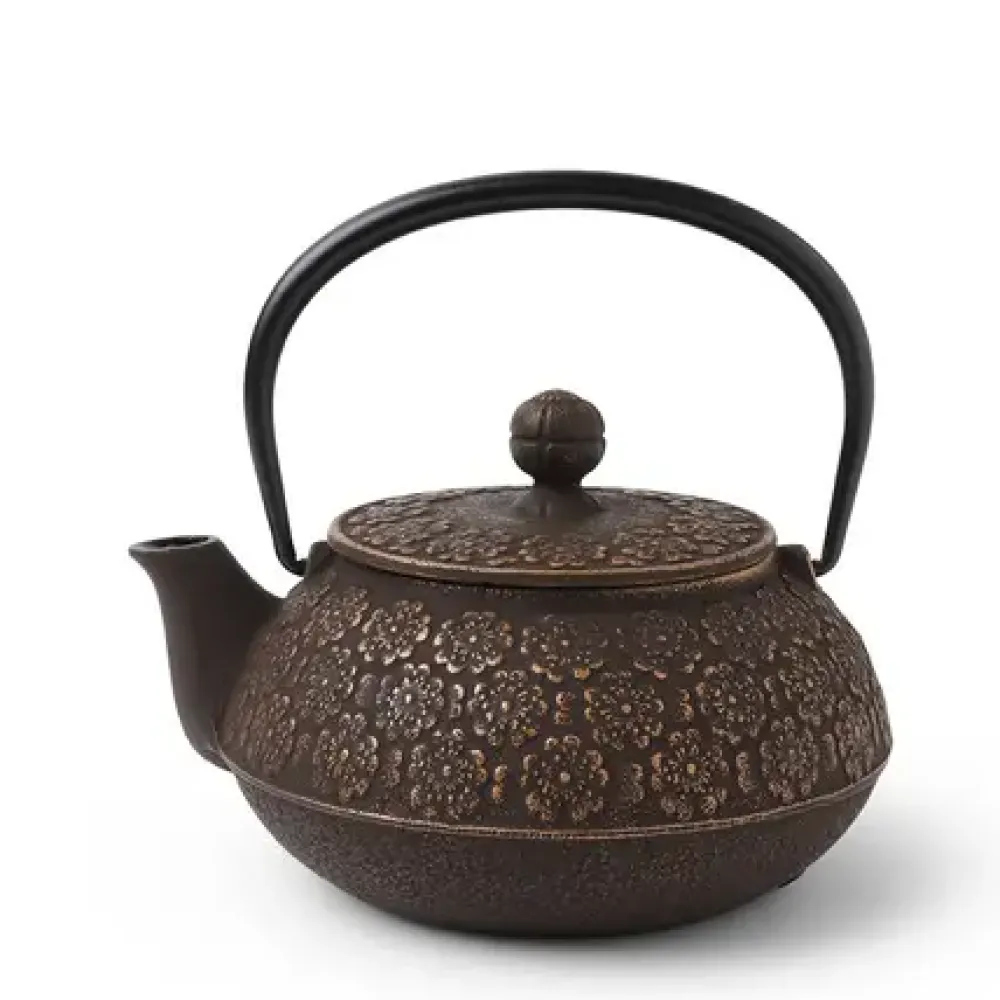 Cast Iron Teapot Gold/Brown Sakura^MIYA Company Fashion