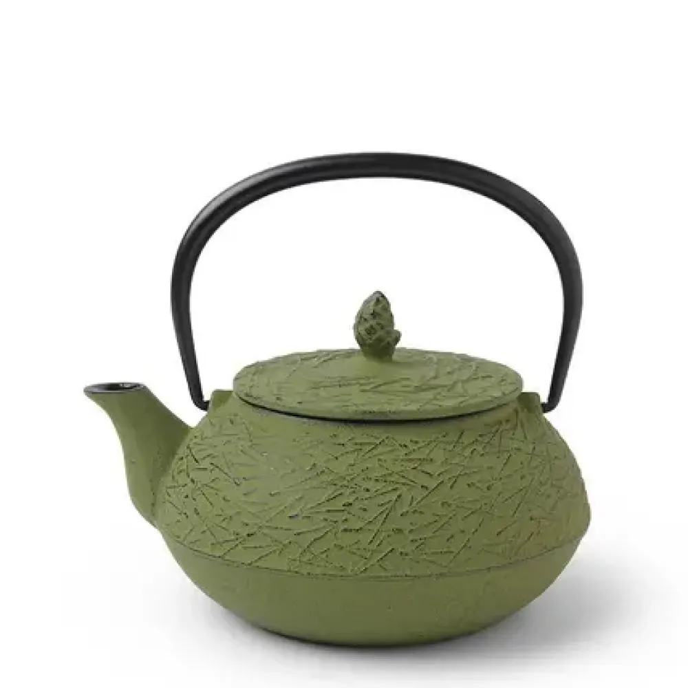 Cast Iron Teapot Grass Pine Needle 0.65L^MIYA Company Clearance