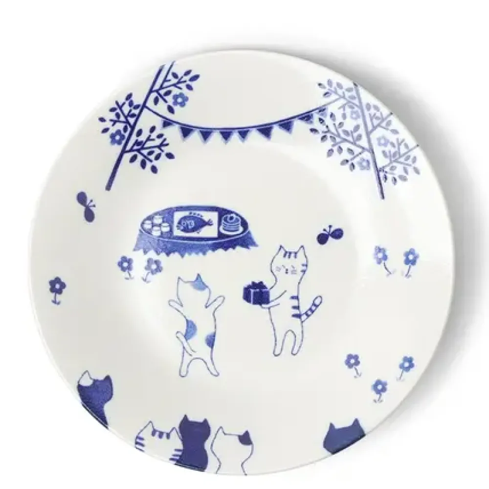 Cat Party 9-1/2" Plate^MIYA Company Shop