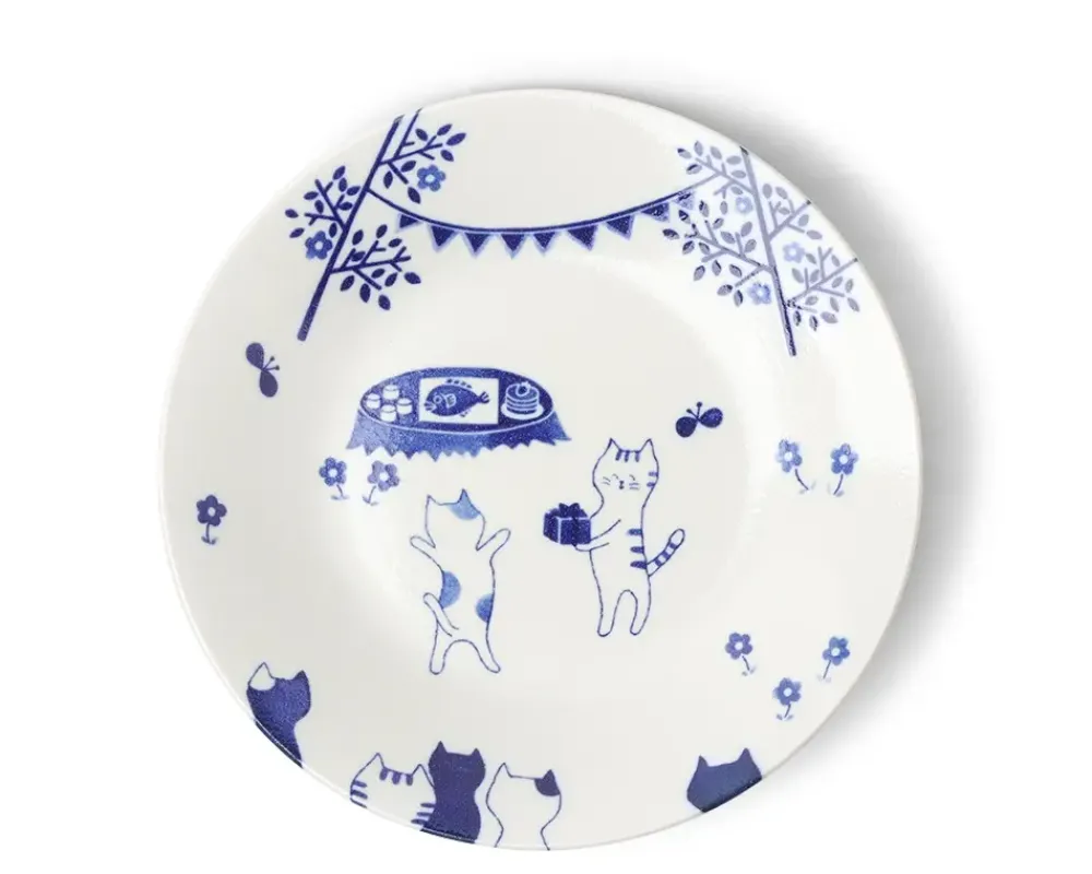 Cat Party 9-1/2" Plate^MIYA Company Shop