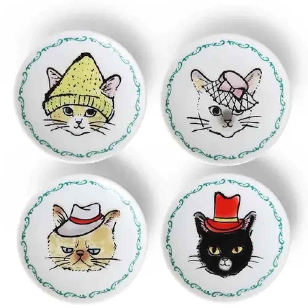 Cats In Hats Mini Plate Set^MIYA Company Discount