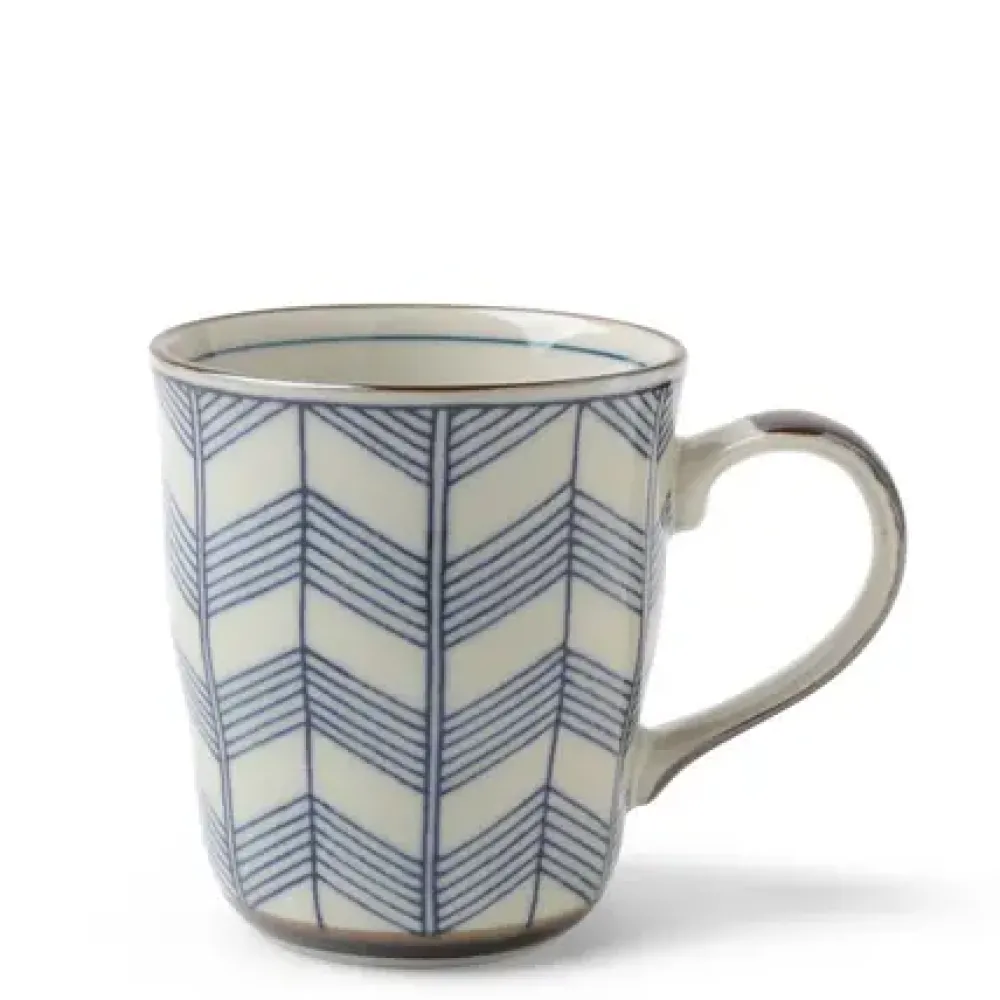 Celadon Chevron 8 Oz. Mug^MIYA Company Best