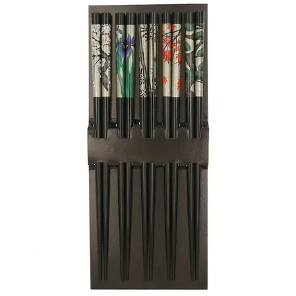 Chopsticks Set Antique Byobu Black^MIYA Company Outlet