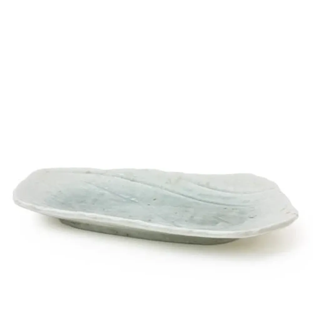 Coral Blue Rectangular Plate^MIYA Company Outlet