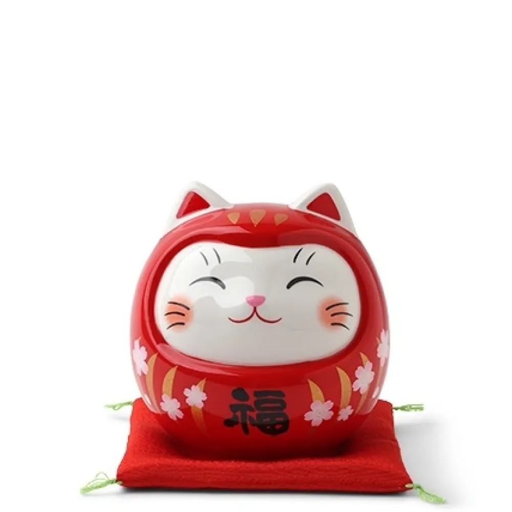 Daruma Fortune Cat Bank 3.75"^MIYA Company Cheap