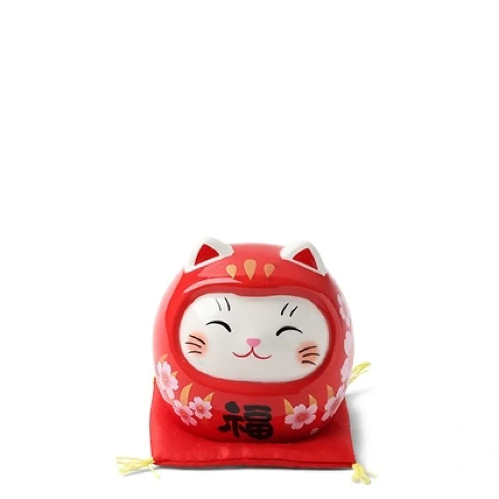 Daruma Fortune Cat Figurine^MIYA Company Shop