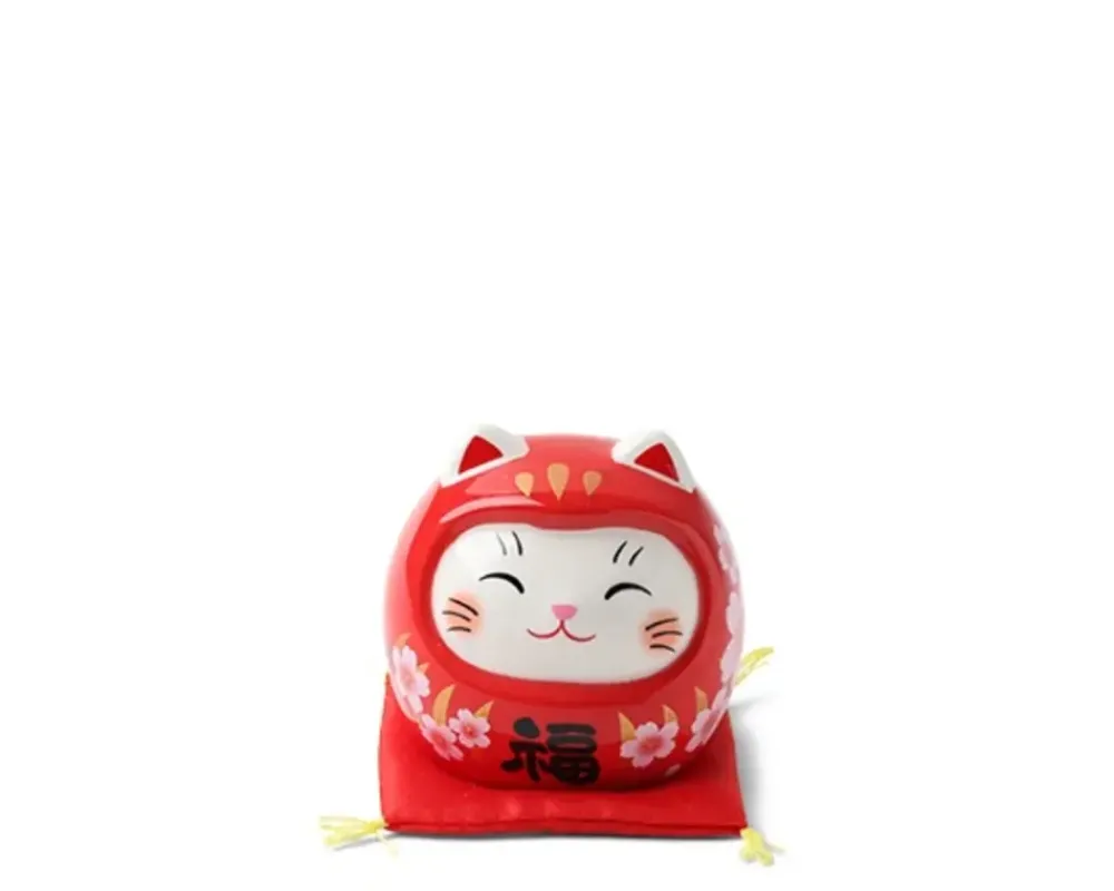 Daruma Fortune Cat Figurine^MIYA Company Shop